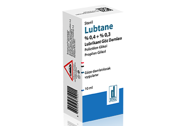 LUBTANE %0,4 + %0,3 LUBRIKANT GOZ DAMLASI, COZELTI (10 ML)